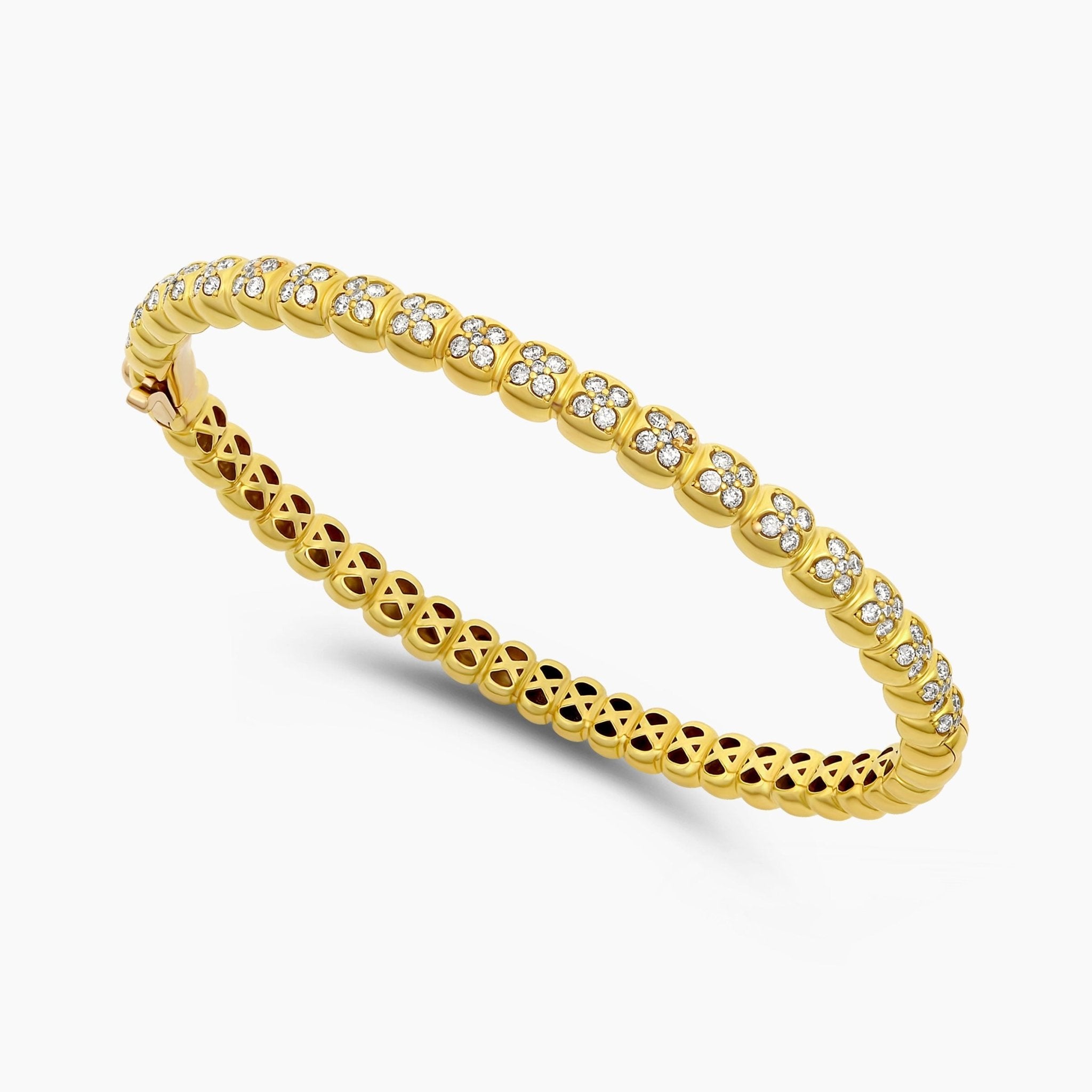 Four Petal Flower Bangle – Prince Jewelers